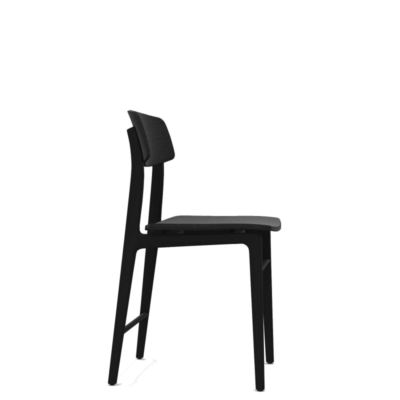 Molteni - Woody chair in black stained ash