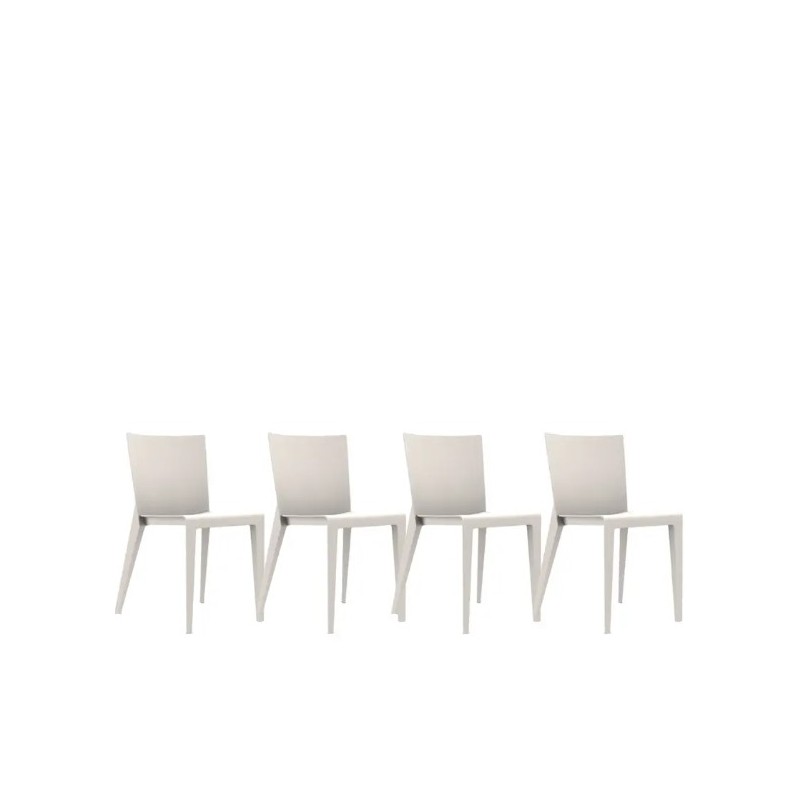 Molteni - Alfa white lime chair set 4 pcs