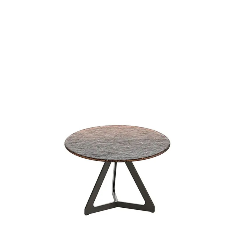 Fiam Lakes coffee table D50 H50 copper brown Longho Design Palermo
