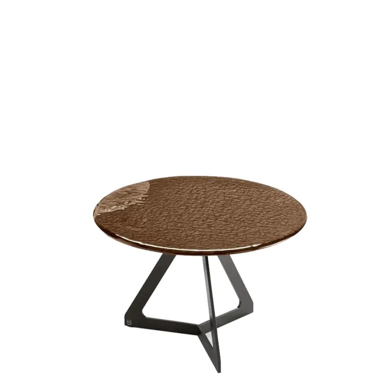 Fiam Lakes coffee table D70 H45 copper brown Longho Design Palermo