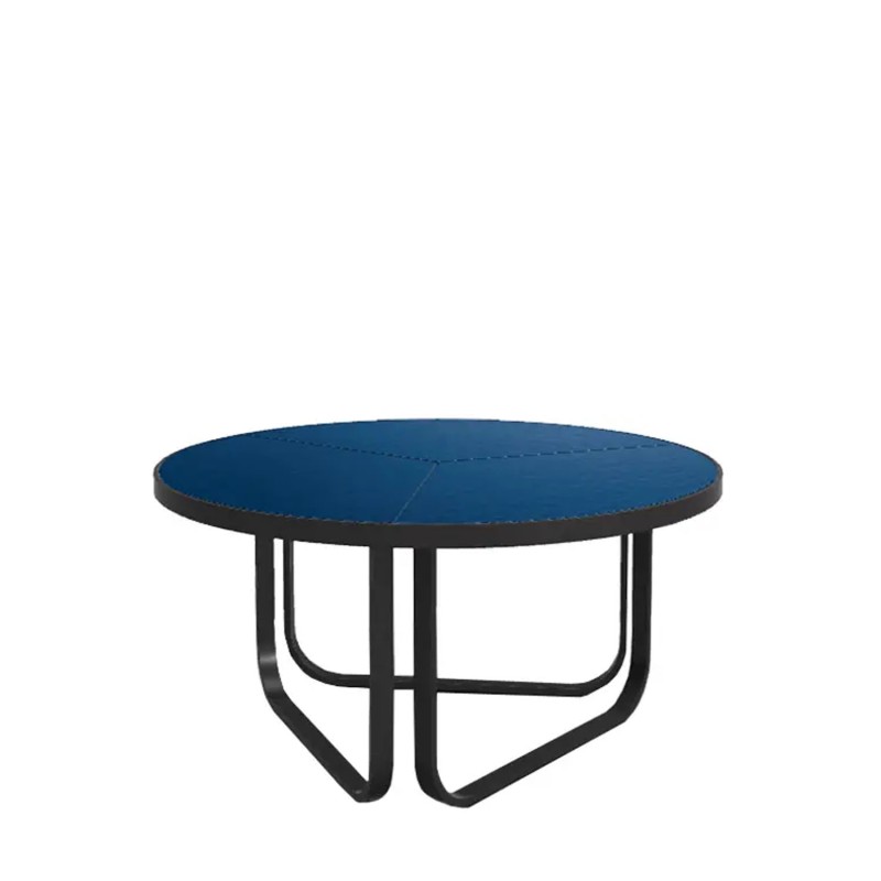 Roda Thea 009 small table gres top glazed sapphire Longho Design Palermo