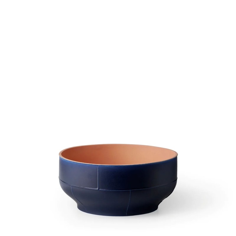 Bitossi Ceramiche Seams centerpiece matte blue Longho Design Palermo