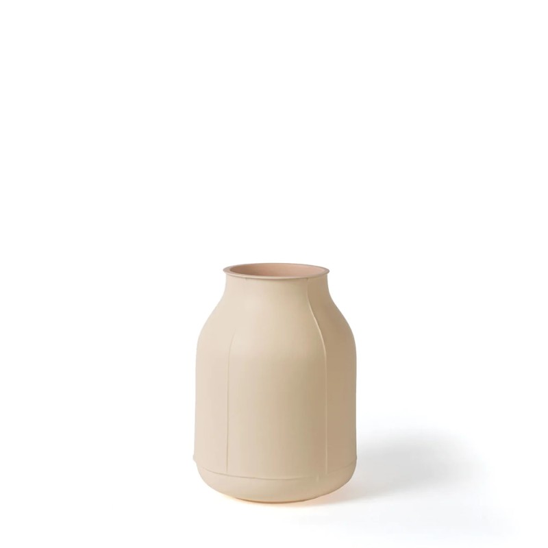 Bitossi Ceramiche Vaso barrel Seams crema opaco Longho Design Palermo