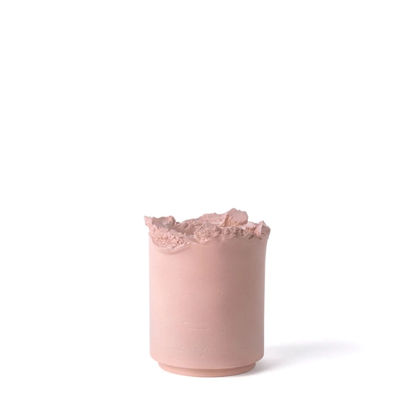 Bitossi Ceramiche Vaso con strappi Clay rosa H20 Longho Design Palermo