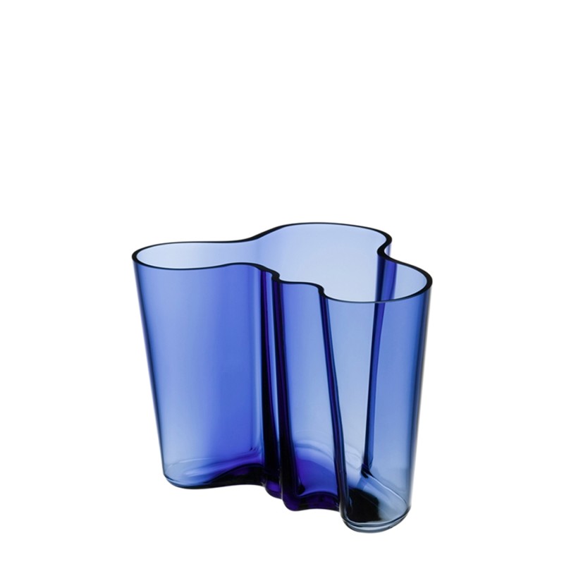 Iittala - Vaso Alvar Aalto 160mm blu oltremare