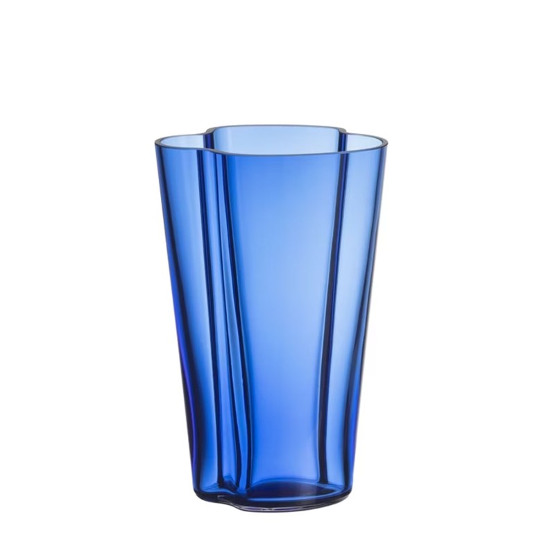 Iittala Vaso Alvar Aalto 220mm blu oltremare Longho Design Palermo