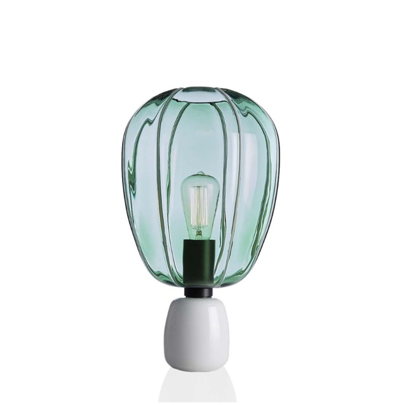 NasonMoretti Mongolfiera table lamp green laurel white Longho Design Palermo