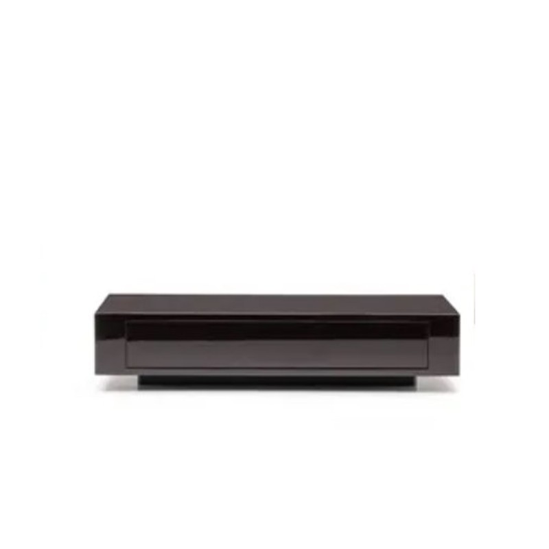 Minotti - Solid coffee table 100x100 moka lacquered