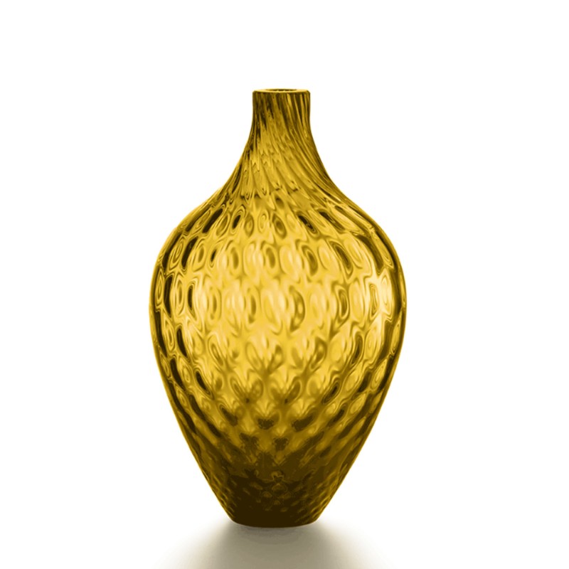 NasonMoretti Samarcanda tall vase mustard Longho Design Palermo