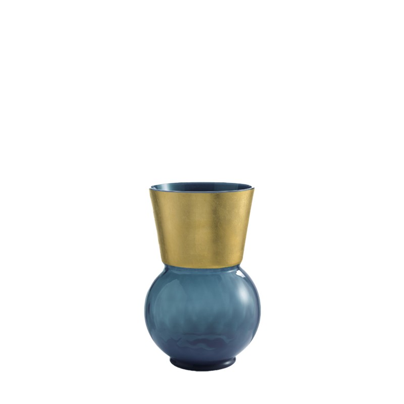 NasonMoretti Basilio medium vase air force blue Longho Design Palermo