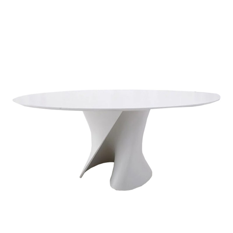 Mdf Italia - S Table Cristalplant matt white top