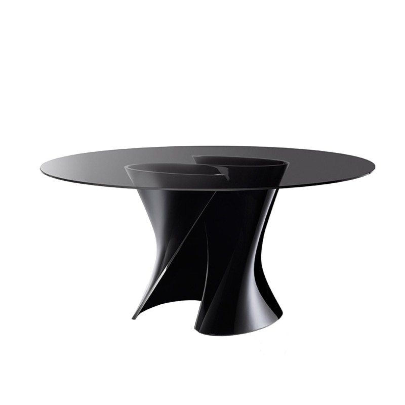 Mdf Italia – Tavolo S Table cristallo fumè Longho Design Palermo