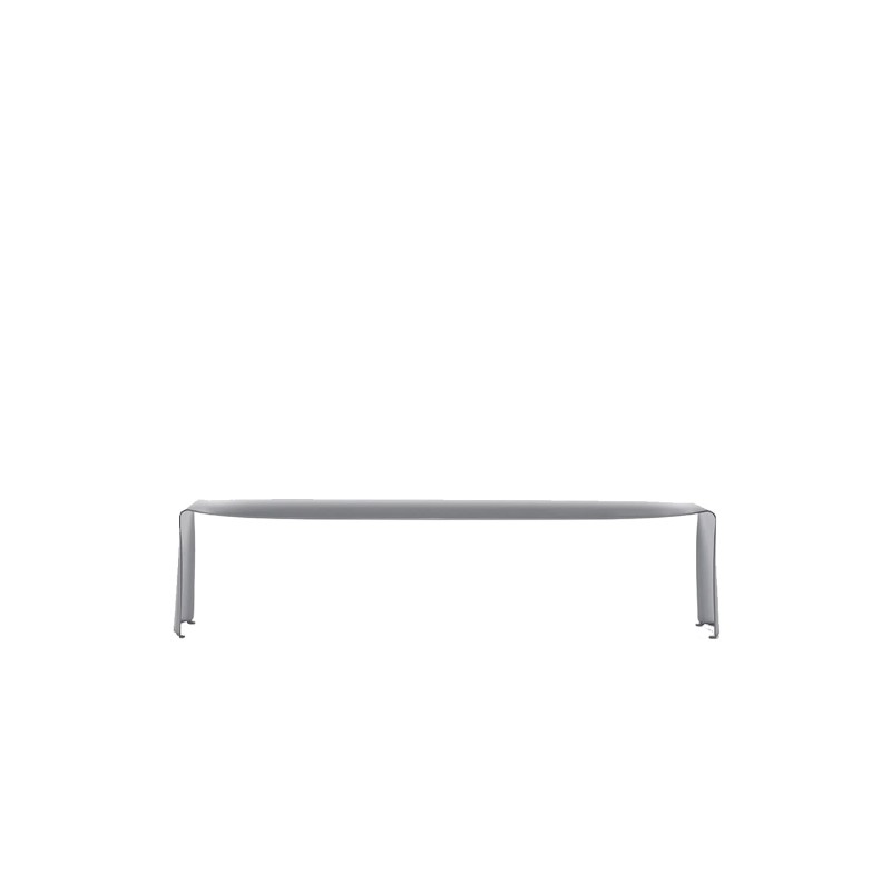 Mdf Italia - Le Banc matt aluminum bench