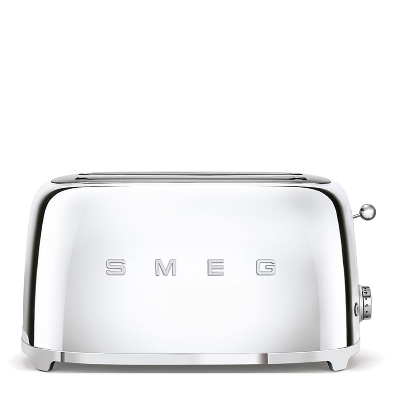 SMEG Toaster 2 extra-wide slots polished steel Longho Design Palermo