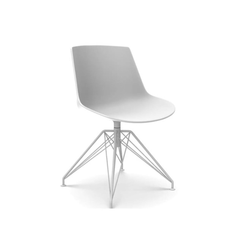 Mdf Italia - Flow Chair 4 legs LEM and pigmented shell