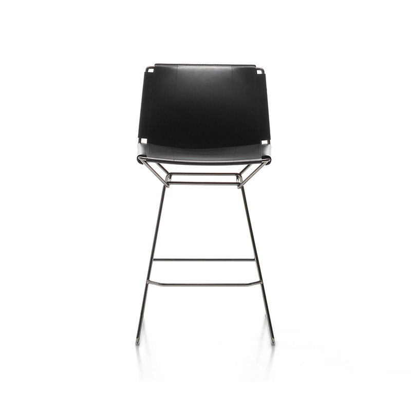 Mdf Italia – Neil Leather Stool H65