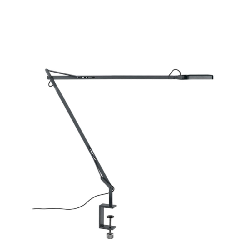 Flos Lampada Da Tavolo Kelvin Led Morsetto Antracite Longho Design Palermo