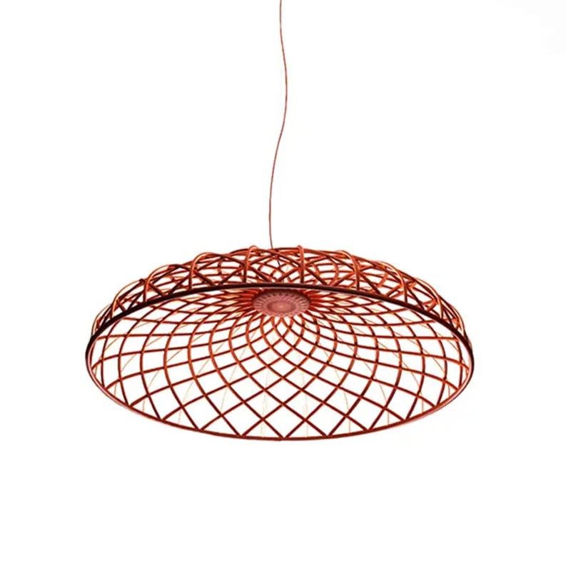 Flos Lampada a sospensione Skynest rosso mattone Longho design palermo