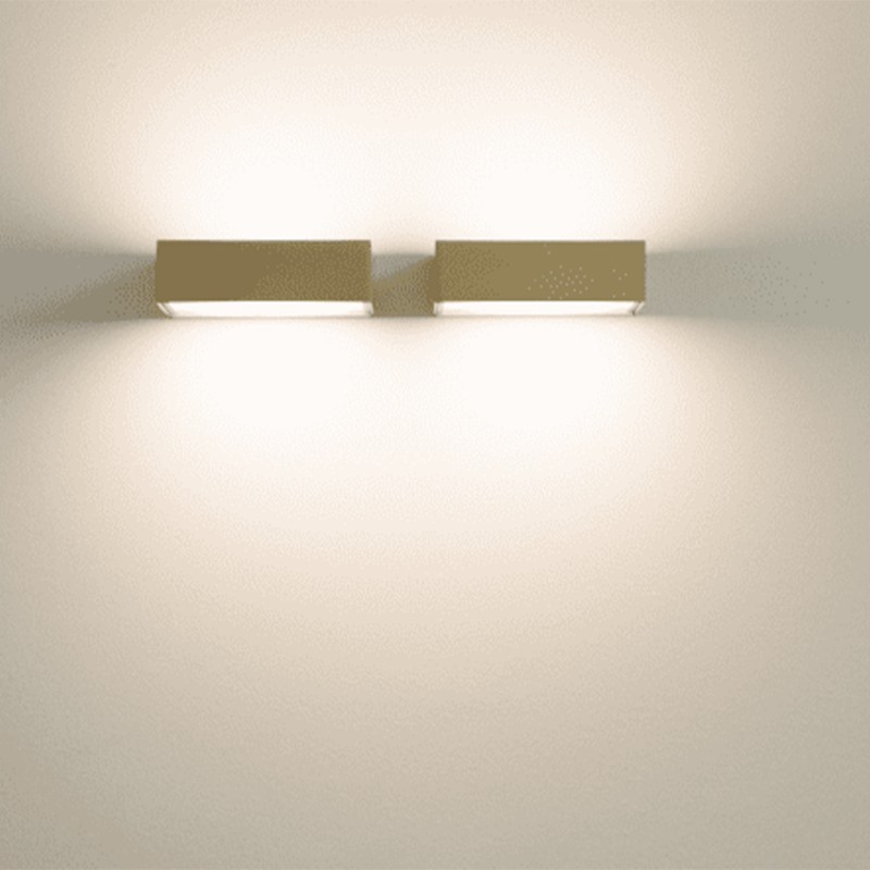 Davide Groppi - Toast LED wall lamp brushed brass 3000K