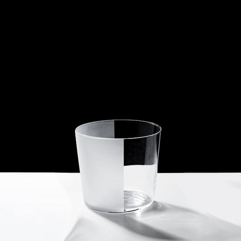 Knindustrie Bicchieri In/Tagli tumbler opaco/trasparente set 6 pz longho design palermo