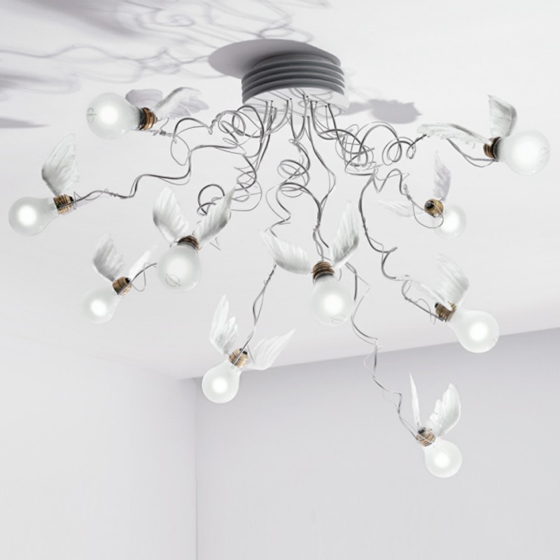 Ingo Maurer Lampada a sospensione Birdie´s Nest Longho design palermo