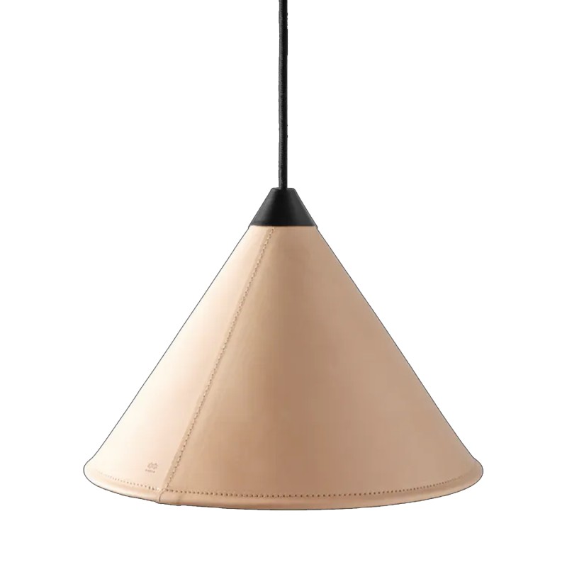 Cuero Design Lampada a sospensione Cono in Pelle Longho design palermo