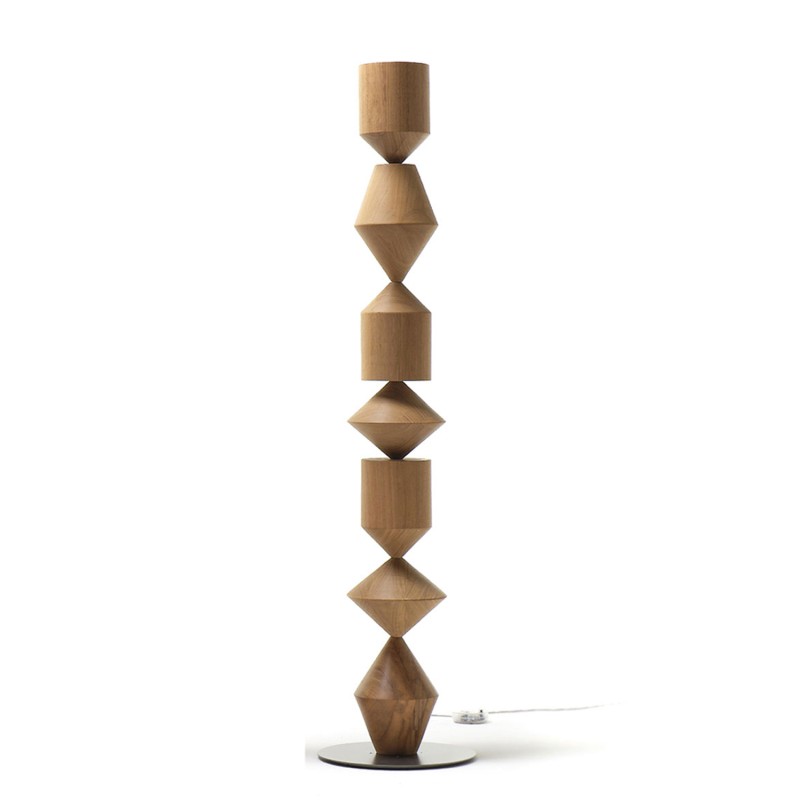 Mogg Lampada da terra Costantina wood Longho design palermo