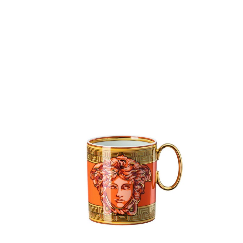 Rosenthal Bicchiere con manico Versace Medusa Amplified Arancione Longho Design Palermo 1