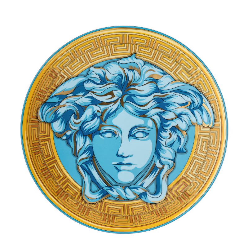 Rosenthal Piatto segnaposto Versace Medusa Amplified 33 Blu Longho Design Palermo