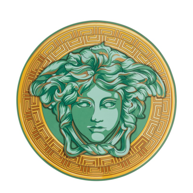 Rosenthal Piatto segnaposto Versace Medusa Amplified 33 Verde Longho Design Palermo