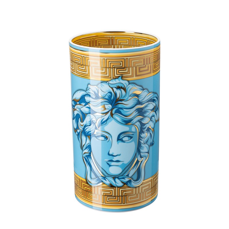 Rosenthal Vaso Versace Medusa Amplified 30 Blu Longho Design Palermo 1