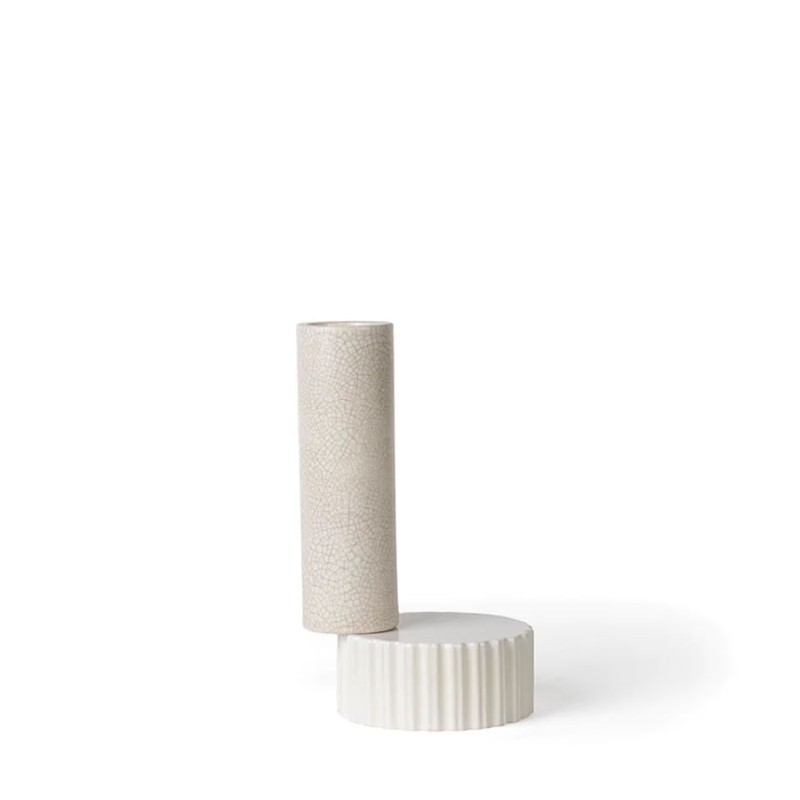 Bitossi Ceramiche Vaso Colonne H25 bianco Longho Design Palermo