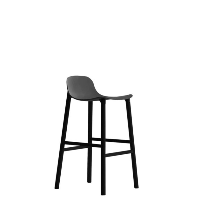 Kristalia - Sharky low back stool 76 painted base