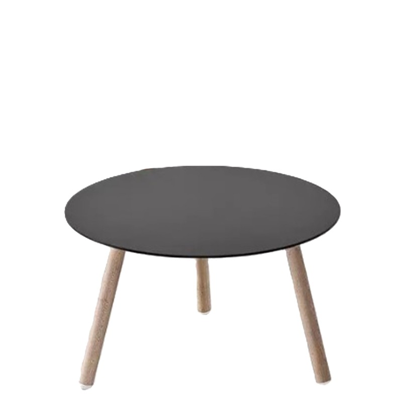 Kristalia - BCN coffee table H45 black laminated top beech legs