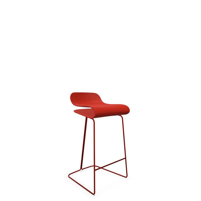 Kristalia - BCN H50 stool on painted sled