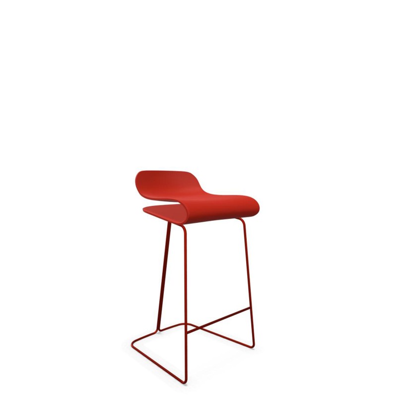 Kristalia - BCN H66 stool on painted sled