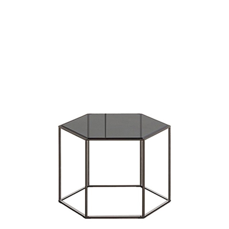 Desalto - Hexagon set 3 tavolini top vetro Longho Design Palermo