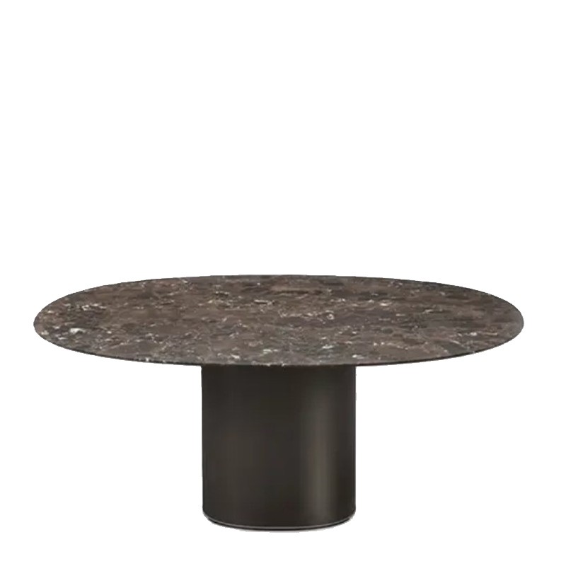 Kristalia - Holo Pillar marble table Emperador Dark D159