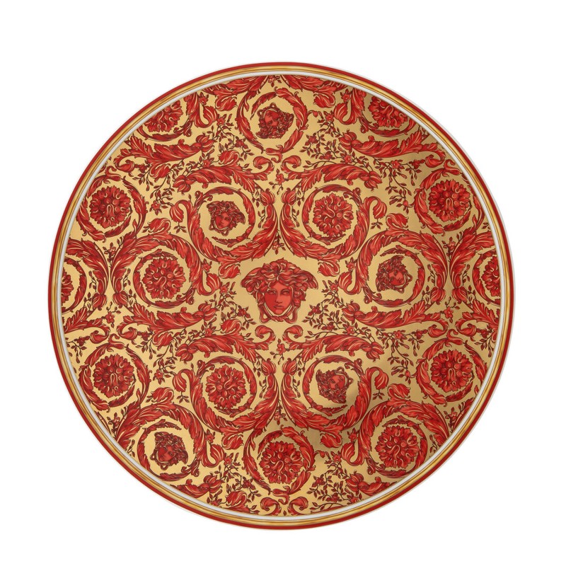 Rosenthal Piatto di natale Medusa Garland Red Longho Design Palermo