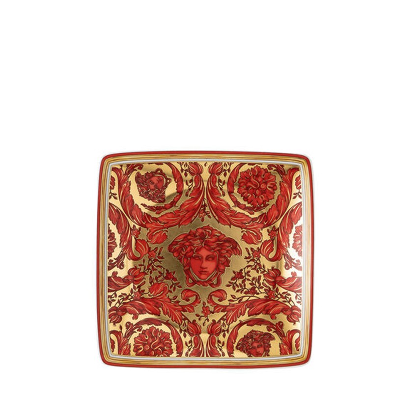 Rosenthal Coppetta quadra piana Medusa Garland Red Longho Design Palermo