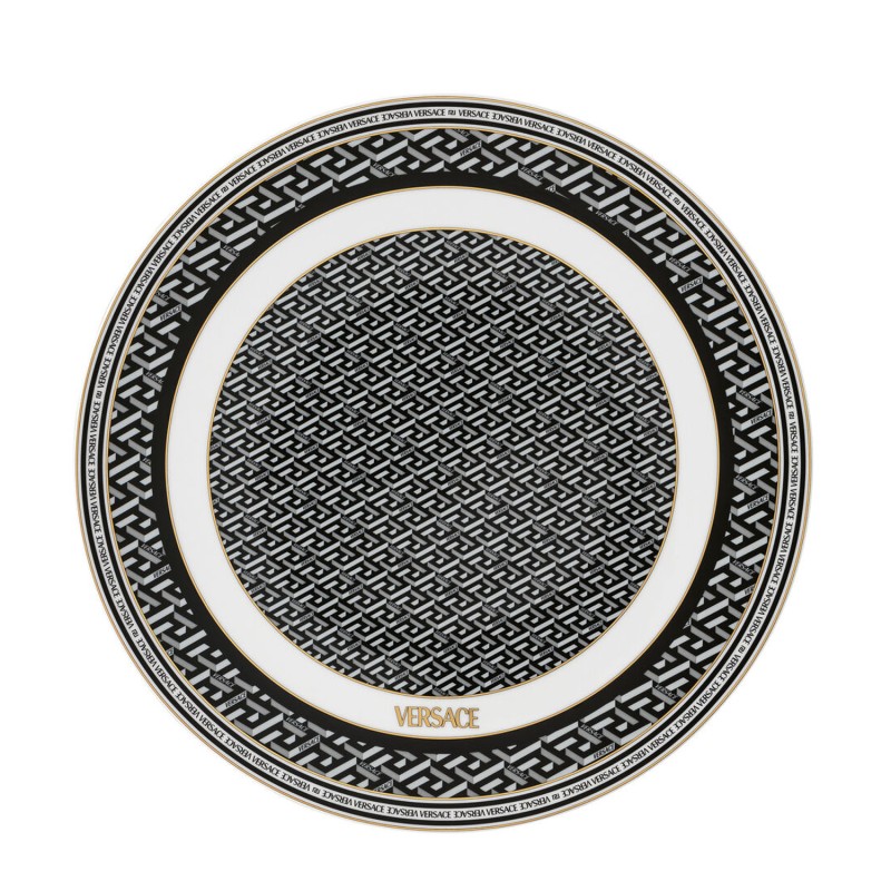 Rosenthal meets Versace Piatto segnaposto La Greca Signature Black longho design palermo