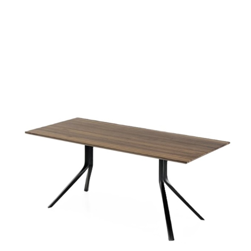 Kristalia - Oops wooden table and painted base L220