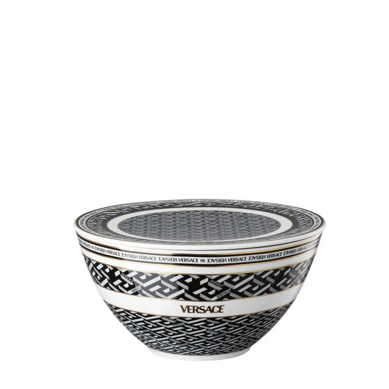 Rosenthal meets Versace bowl set 4 pz La Greca Signature Black longho design palermo