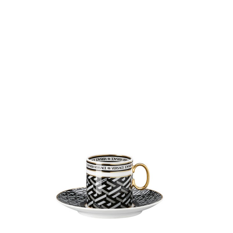 Rosenthal meets Versace Tazza da espresso La Greca Signature Black longho design palermo