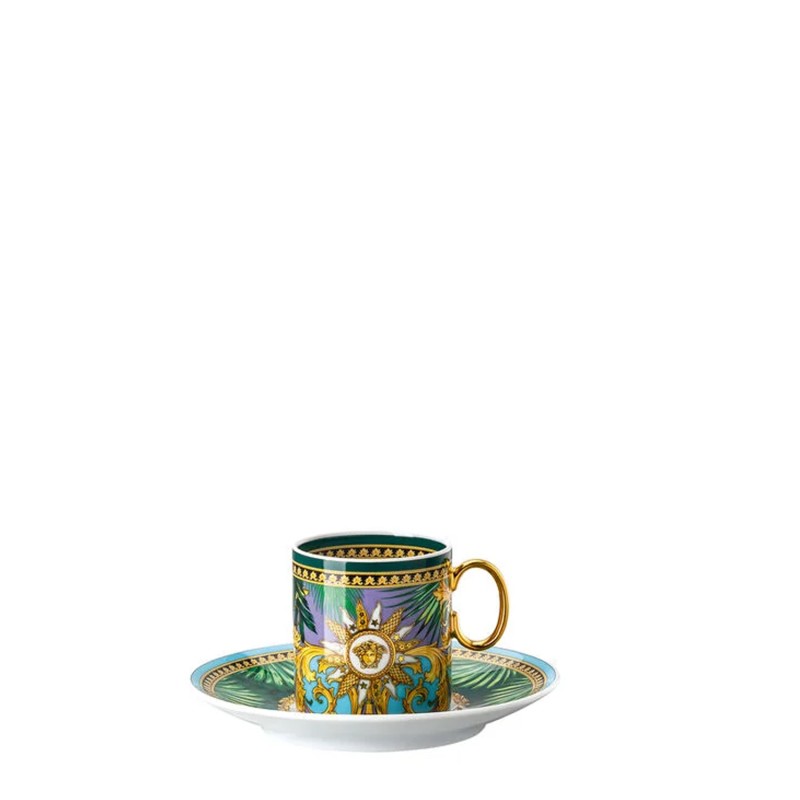 Rosenthal meets Versace tazza da espresso Jungle Animalier longho design palermo