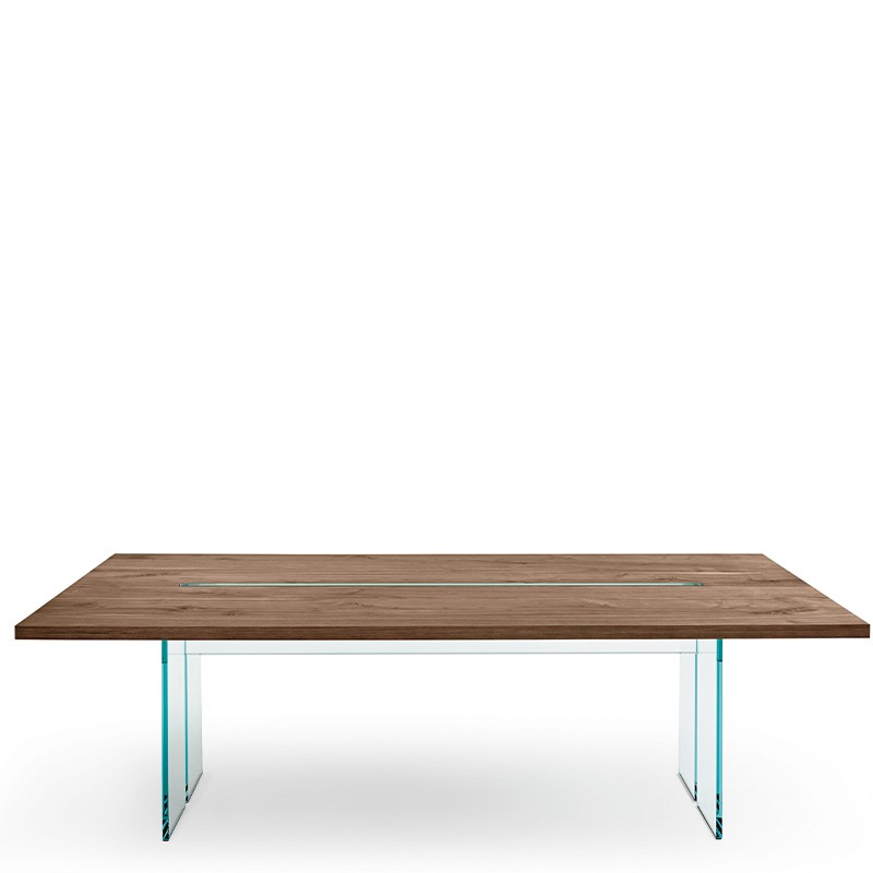 Fiam - LLT wood table 200x100 Canaletto walnut top