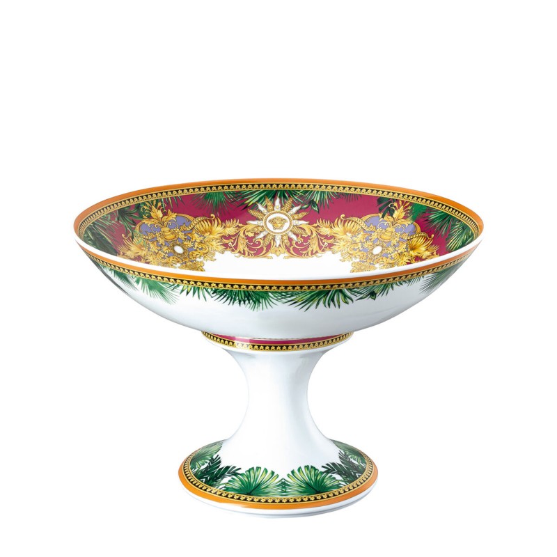 Rosenthal meets Versace Coppa con piede Jungle Animalier longho design palermo