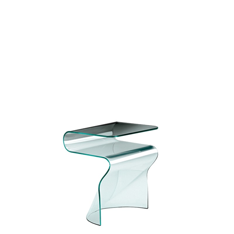 Fiam - Toki bedside table in transparent glass
