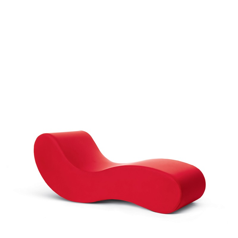 Gufram Alvar red chaise longue longho design palermo