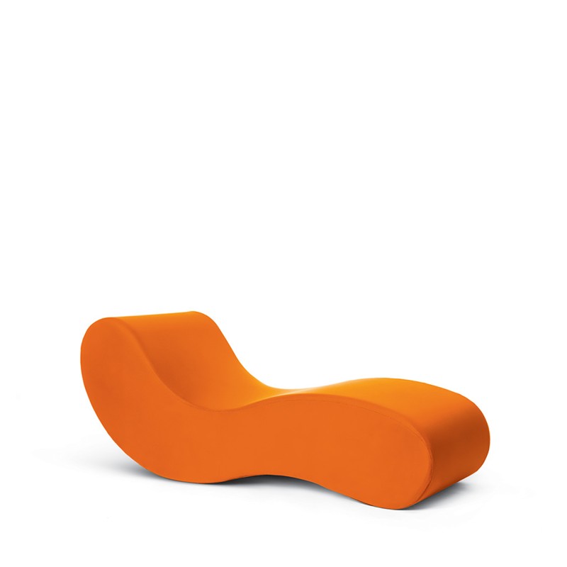 Gufram Alvar arancione chaise longue longho design palermo